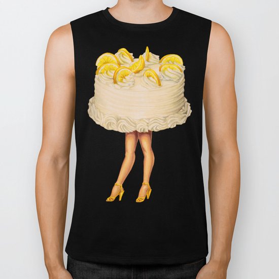 Cake Girl - Lemon Biker Tank