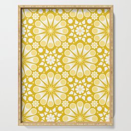 Retro Geometric Floral - Large Serving Tray
