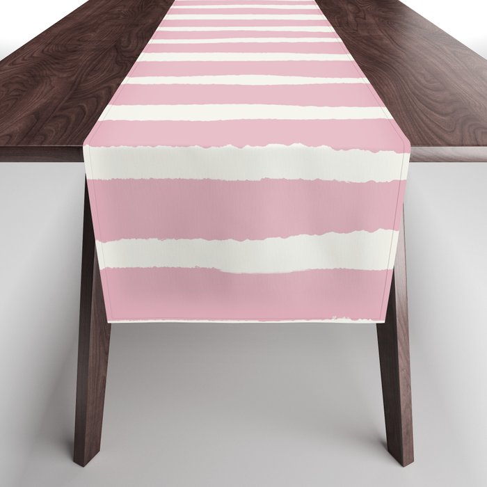 Linear wave_pink Table Runner