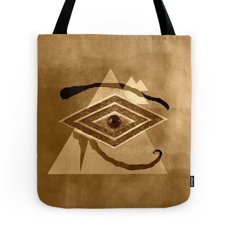 Egyptian eye Tote Bag by agostinolococo