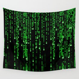 Matrix Binary Code Wall Tapestry