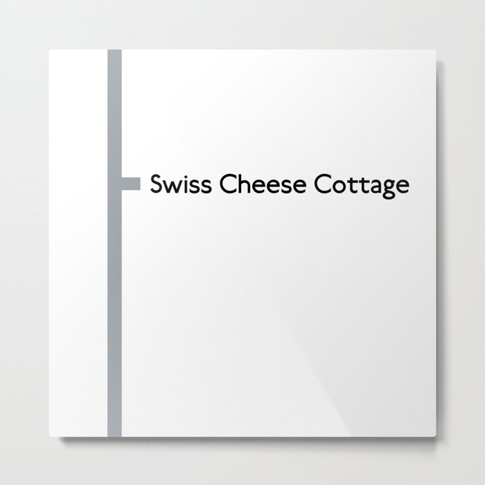 Swiss Cheese Cottage station Metal Print