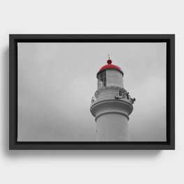 Split Point Lighthouse Framed Canvas