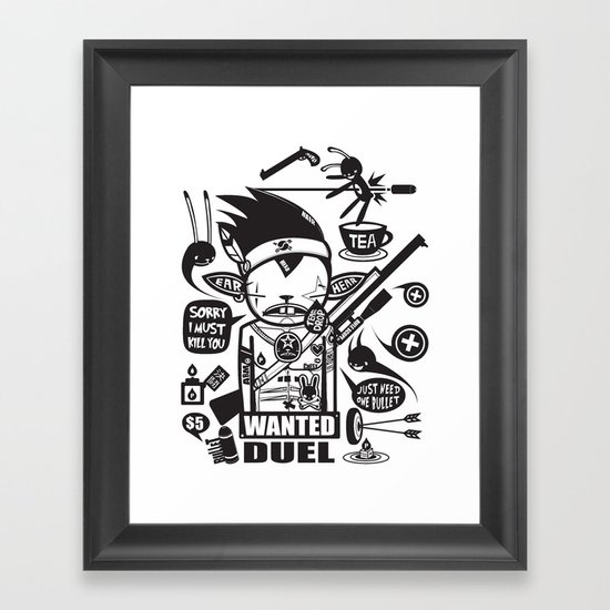 SORRY I MUST KILL YOU ! - DUEL Framed Art Print