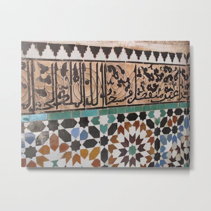 Arabic mosaic Metal Print