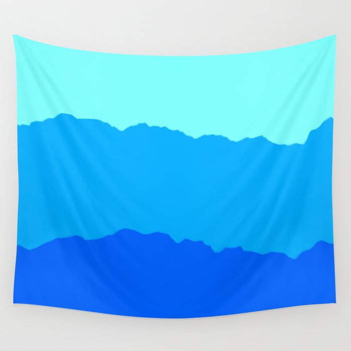 Minimal Mountain Range Outdoor Abstract Wall Tapestry