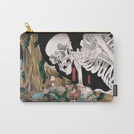 Takiyasha the Witch and the Skeleton Spectre by Utagawa Kuniyoshi Carry-All Pouch | Drawing, Ukiyoe, Bones, Triptych, Folklore, Giant, Myth, Spirit, Woodblock, Japanese 