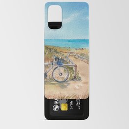 Bicycle at a sunny beach Android Card Case