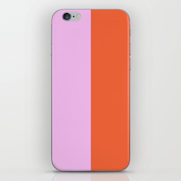 Pink/Red Colorblock Stripes iPhone Skin