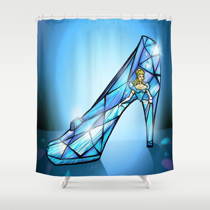 Cinderella Shoe Shower Curtain By Thompsonarts Society6