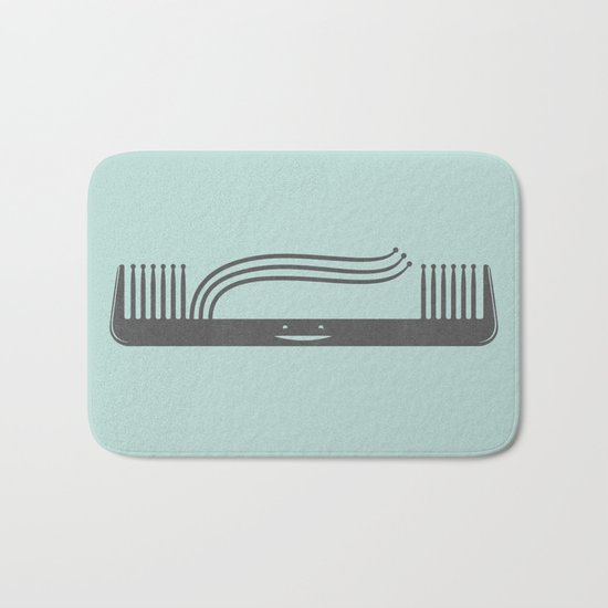 Comb Over Bath Mat
