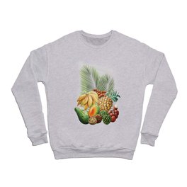 Exotic Fruits Still Life Color Pencils Art Crewneck Sweatshirt