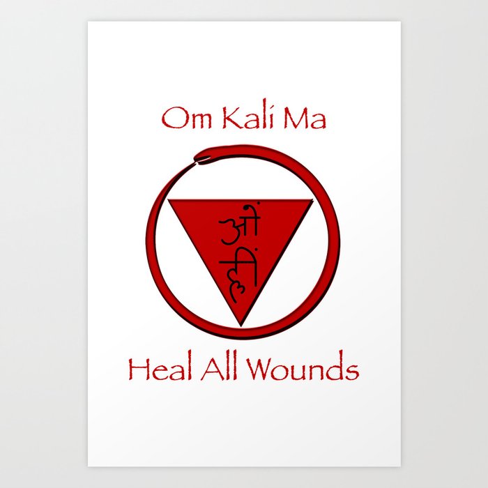 Om Kali Ma Art Print