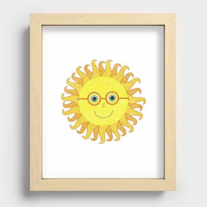 Sun Recessed Framed Print