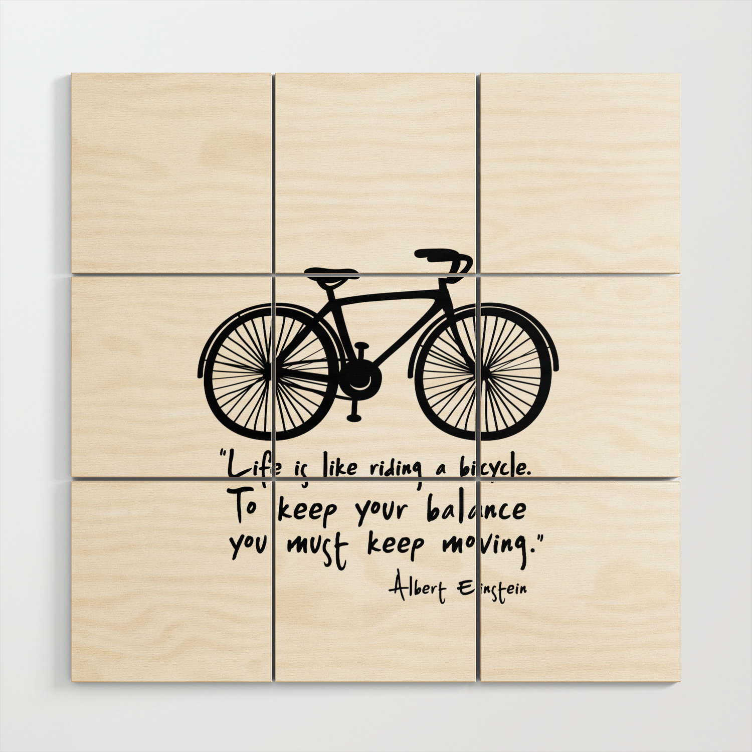life is just like riding a bicycle