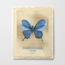 Everything Beautiful Butterfly Metal Print