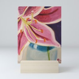 pink lily Mini Art Print