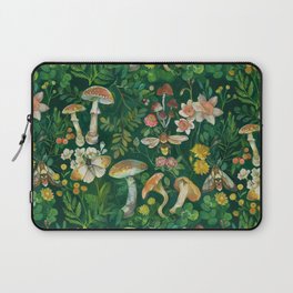 Mushrooms Dandelion Garden Laptop Sleeve