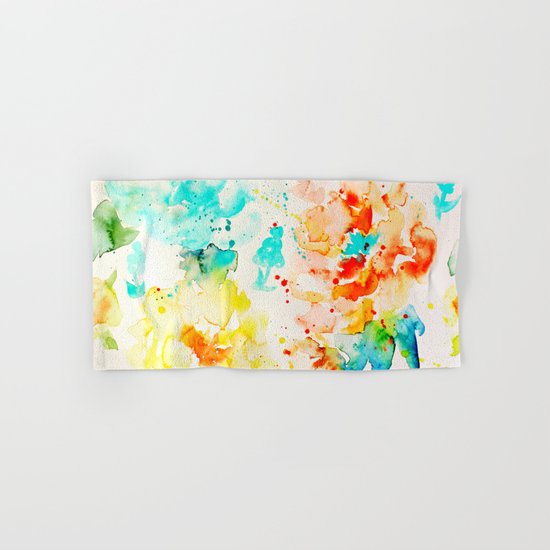 Abstract Flowers 05 Hand & Bath Towel