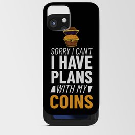 Coin Collecting Numismatist Beginner Pennies Money iPhone Card Case