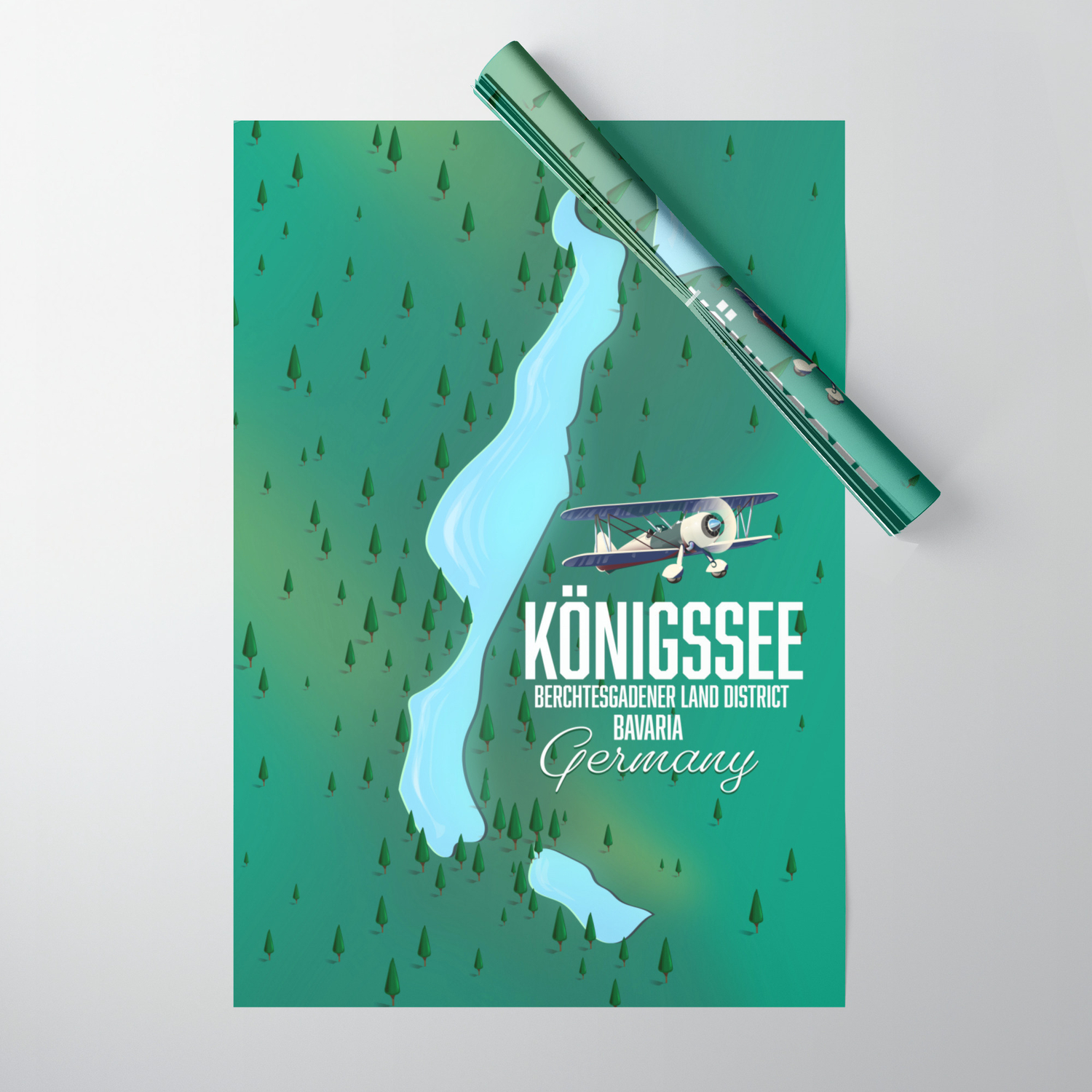 Konigssee Berchtesgadener Land District Bavaria Germany Wrapping Paper By Nicholasgreen Society6