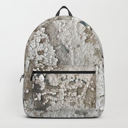 White Decay III Backpack | White, City, Paint, Photo, Landscape, Urban, Graffiti, Kaboom, Fun, Digital 