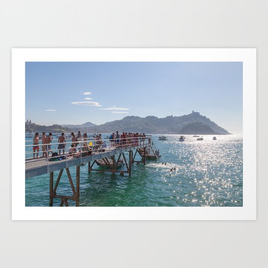 The happy ones of San Sebastián Art Print