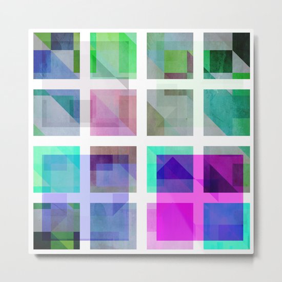 January Cubes Metal Print