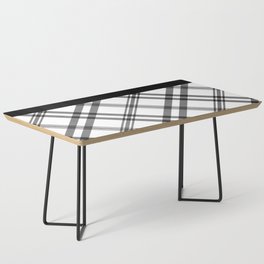 Black & White Simple Plaid Seamless Pattern Coffee Table