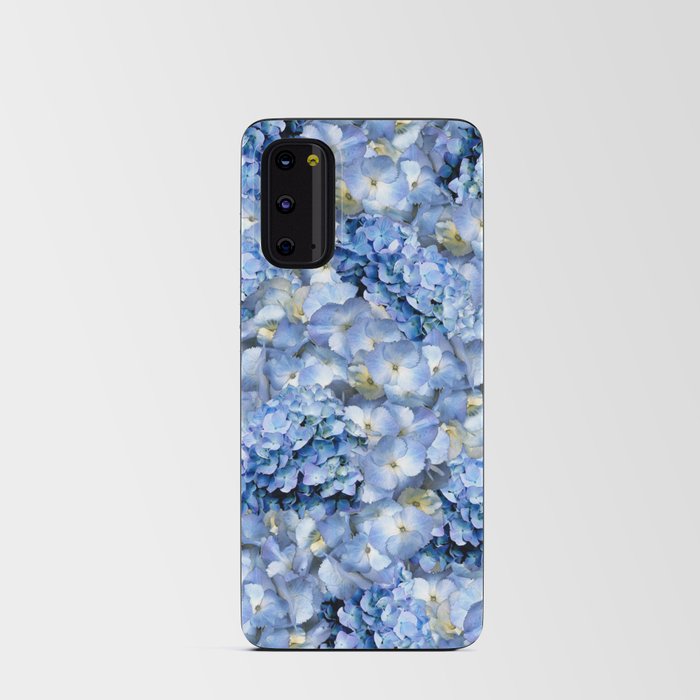 Blue hydrangeas - floral art  Android Card Case