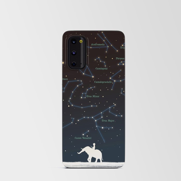 Falling star constellation Android Card Case