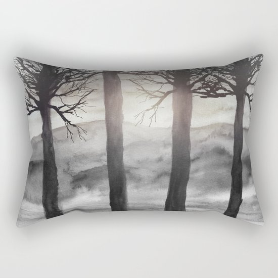 Grateful Love Song B&W Rectangular Pillow