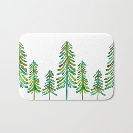 Pine Trees – Green Palette Bath Mat