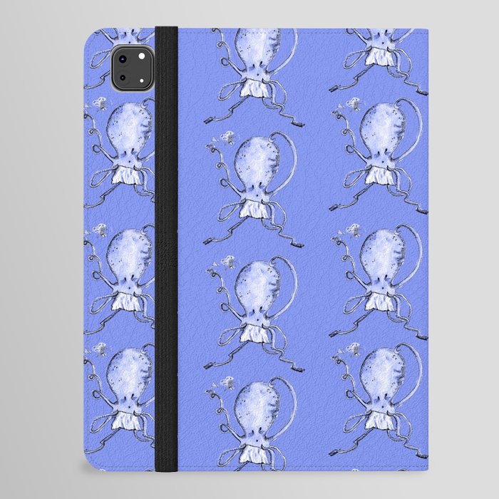 Quirky Octopus Blue iPad Folio Case