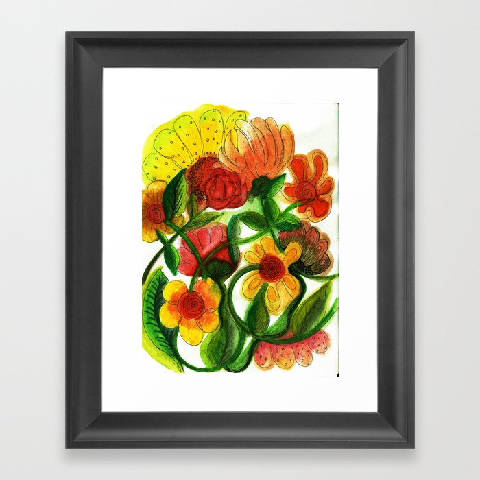 Flowers to Daniel Framed Art Print