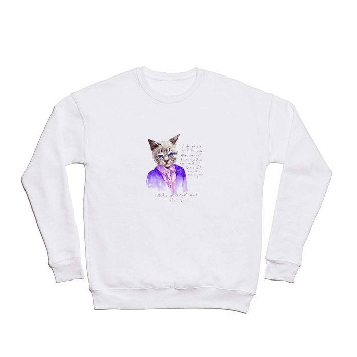 Fashion Mr. Cat Karl Lagerfeld and Chanel Crewneck Sweatshirt