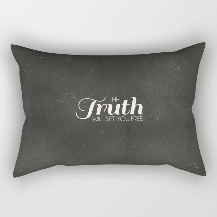 The Truth Will Set You Free - John 8:32 Rectangular Pillow