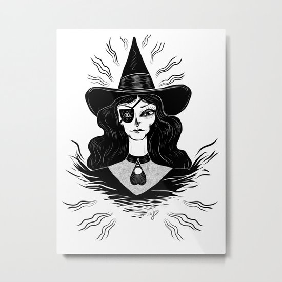 Spirit Dimension Witch Metal Print