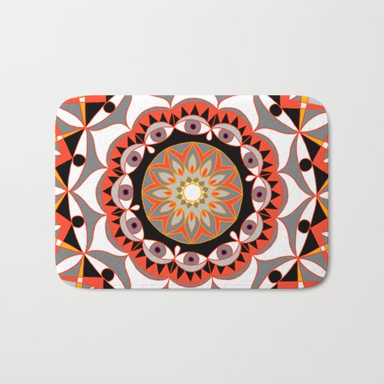 My Solar Plexus Mandhala | Secret Geometry | Energy Symbols Bath Mat