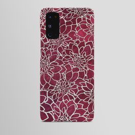 Dahlia Flower Pattern 10 Android Case