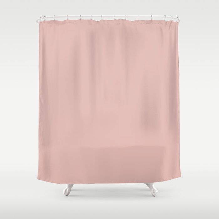 Solid Color Rose Gold Pink Shower Curtain By Roneric Society6 Solid Color Rose Gold Pink Shower Curtain