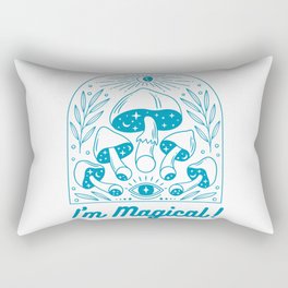 I'm Magical! Eye See Magic & Glitter & Mushrooms! Rectangular Pillow