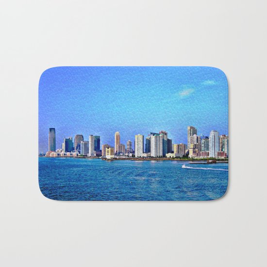 New York Skyline Bath Mat