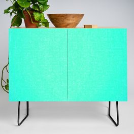 bright turquoise architectural glass texture look Credenza