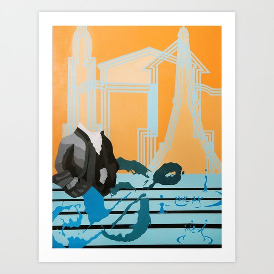 Music to My Head Art Print