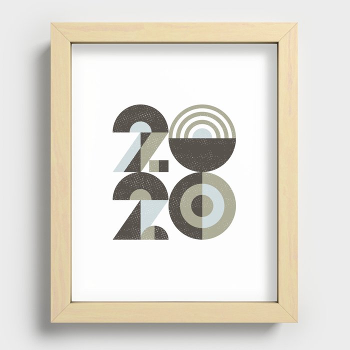 2020 Recessed Framed Print