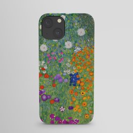 Gustav Klimt Flower Garden Floral Art Nouveau iPhone Case