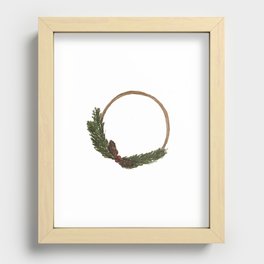 Christmas Wreath Recessed Framed Print