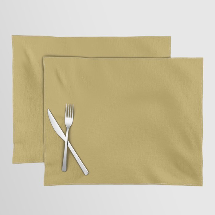 Absinthe Yellow Solid Color Placemat