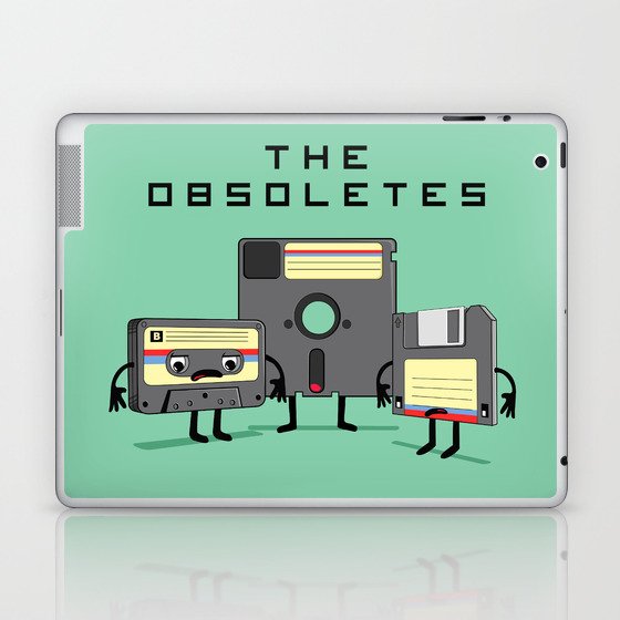 The Obsoletes (Retro Floppy Disk Cassette Tape)  Laptop & iPad Skin